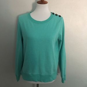 J. Crew Tortoise Button Sweatshirt